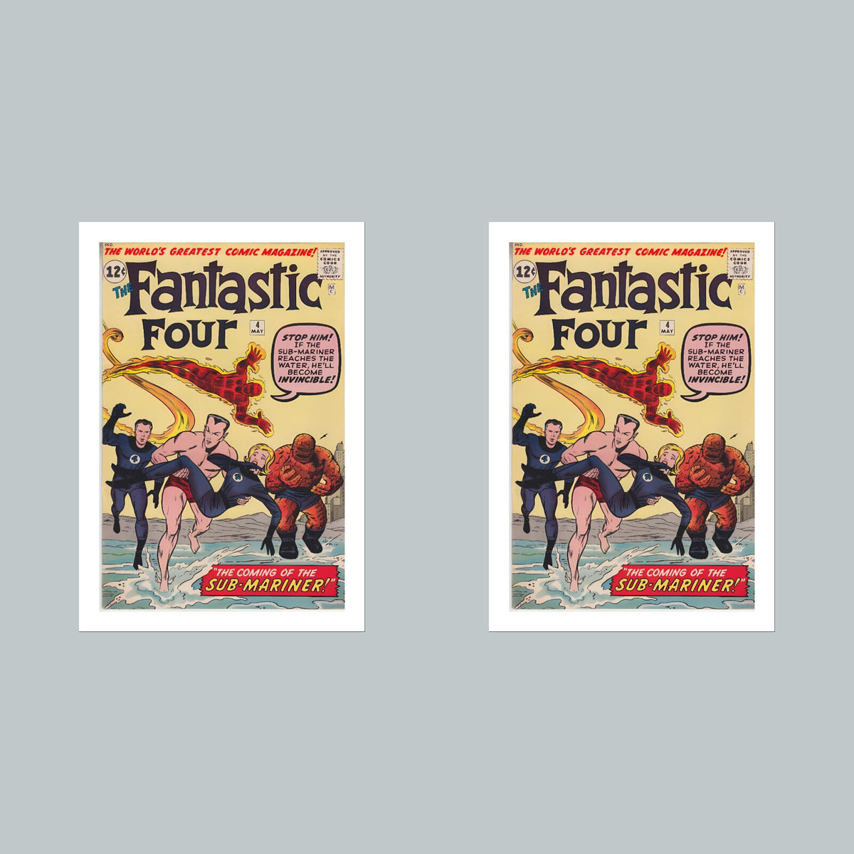 1980 Fantastic Four 8x10 Glossy Photo Comic Book Cover Fast-Secure Shipping