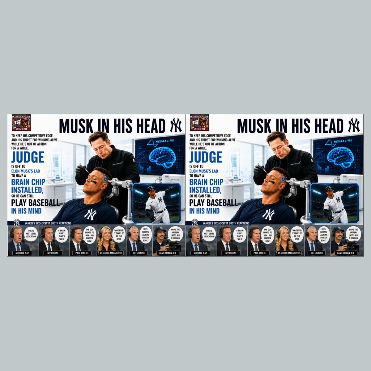 2809 Musk In His Head Ginker’s Instant Reactions 8x10 Print