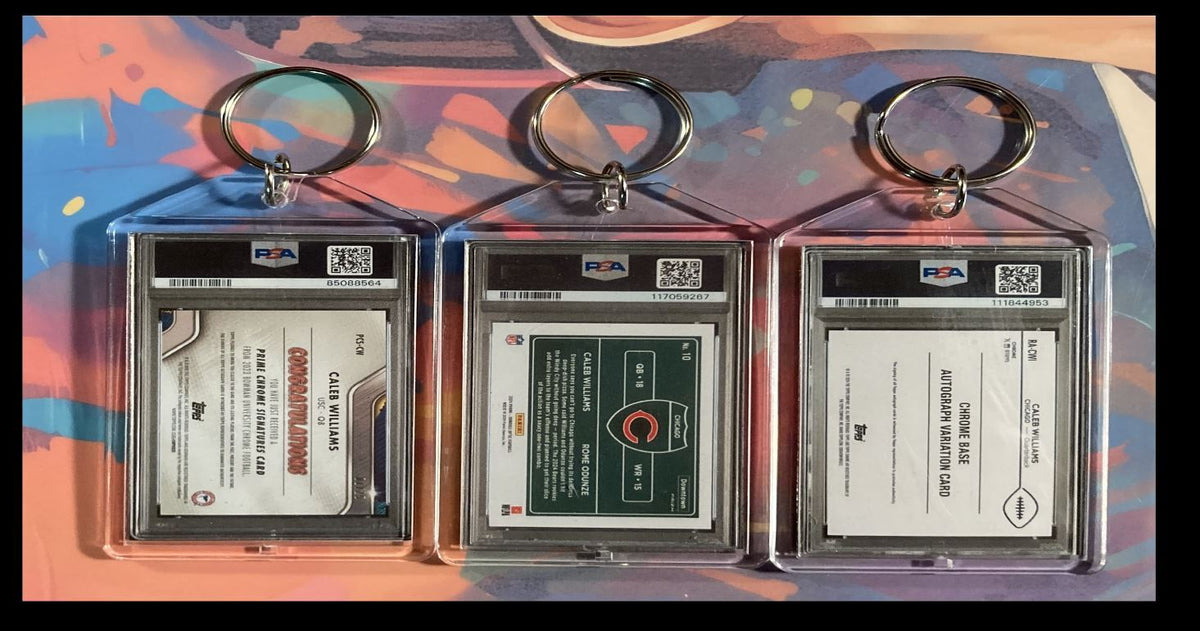 3149B Caleb Williams 3 Pack Bundle 3 Different Custom Novelty Keychains