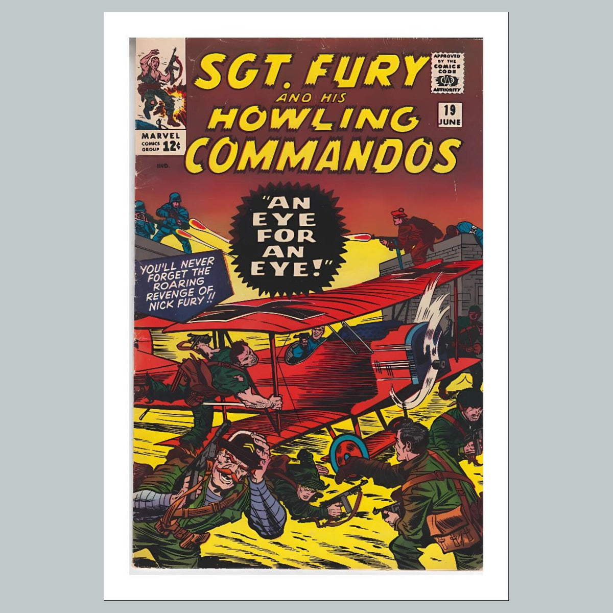 2384 Sgt Fury 8x10 Glossy Photo Comic Book Cover Fast-Secure Shipping