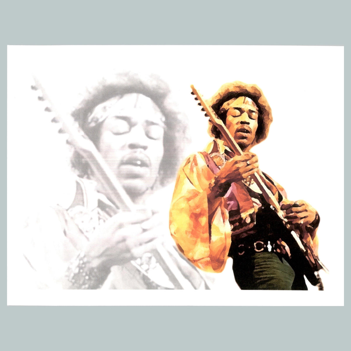 0119 P -8X10 Jimi Hendrix Dual Shot Glossy Photo Fast-Secure Shipping