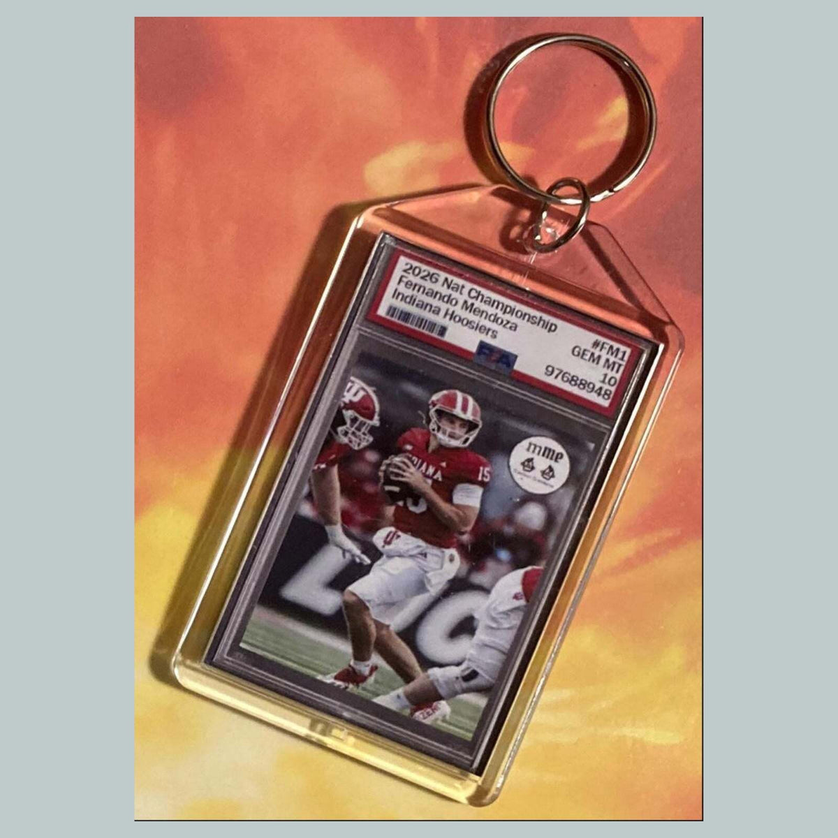 3738 Fernando Mendoza 2026 Nat Championship Mockup Custom Hand Made Keychain