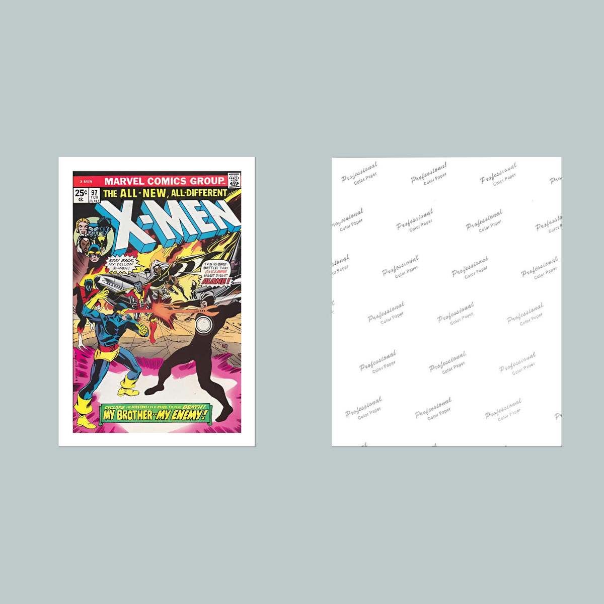 1442 X-Men February 1976 8x10 Glossy Photo Comic Book Cover CMC