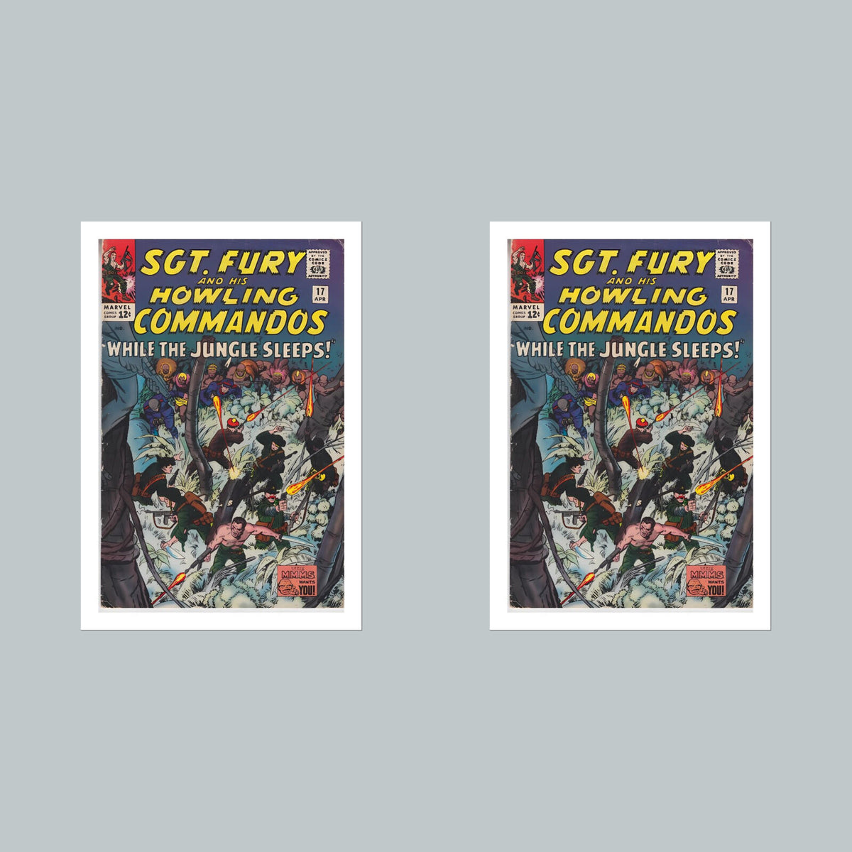 2386 Sgt Fury 8x10 Glossy Photo Comic Book Cover Fast-Secure Shipping