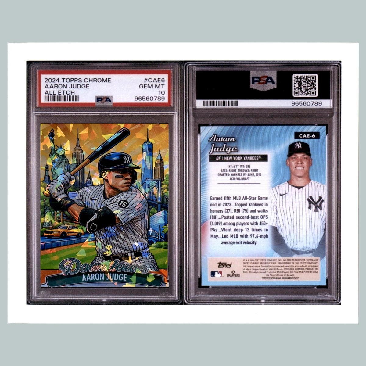 1609 8x10 Glossy Photo Aaron Judge 2024 Chrome All Etch Fast Shipping BBL