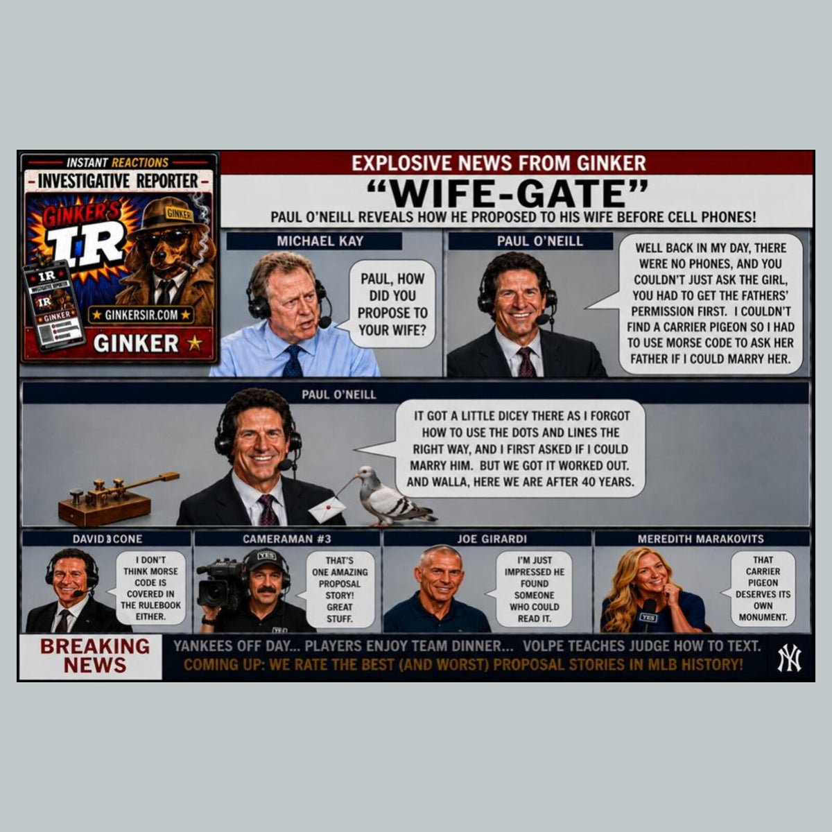 2778 Paul O'Neill's Wife-Gate Ginker’s Instant Reactions 8X10 Print