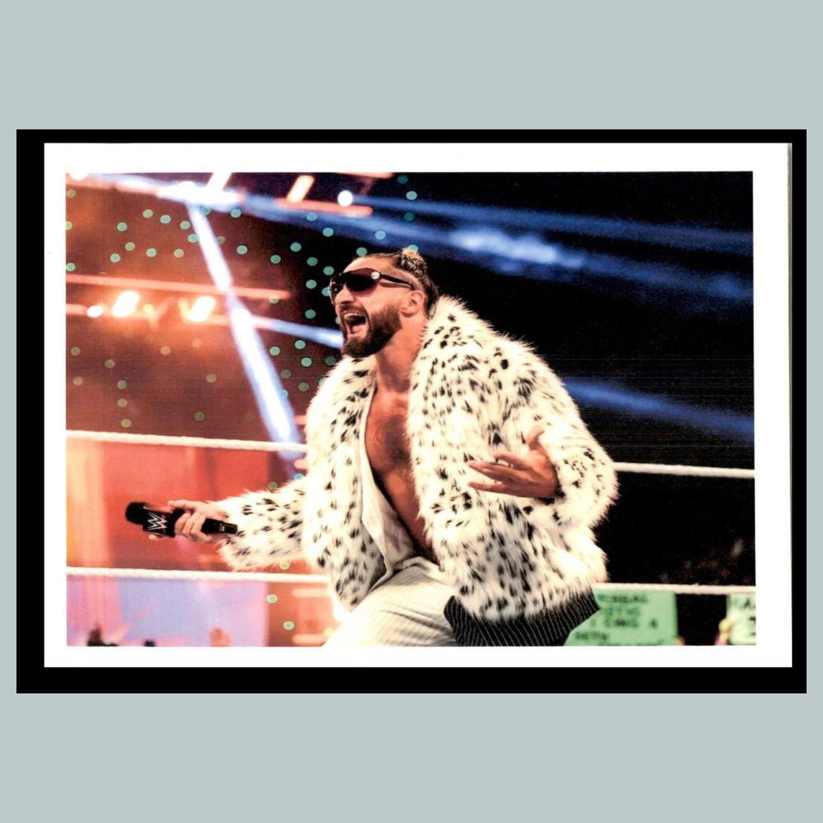 0029 P 8X10 Seth Rollins White Outfit Glossy Photo Fast-Secure Ship