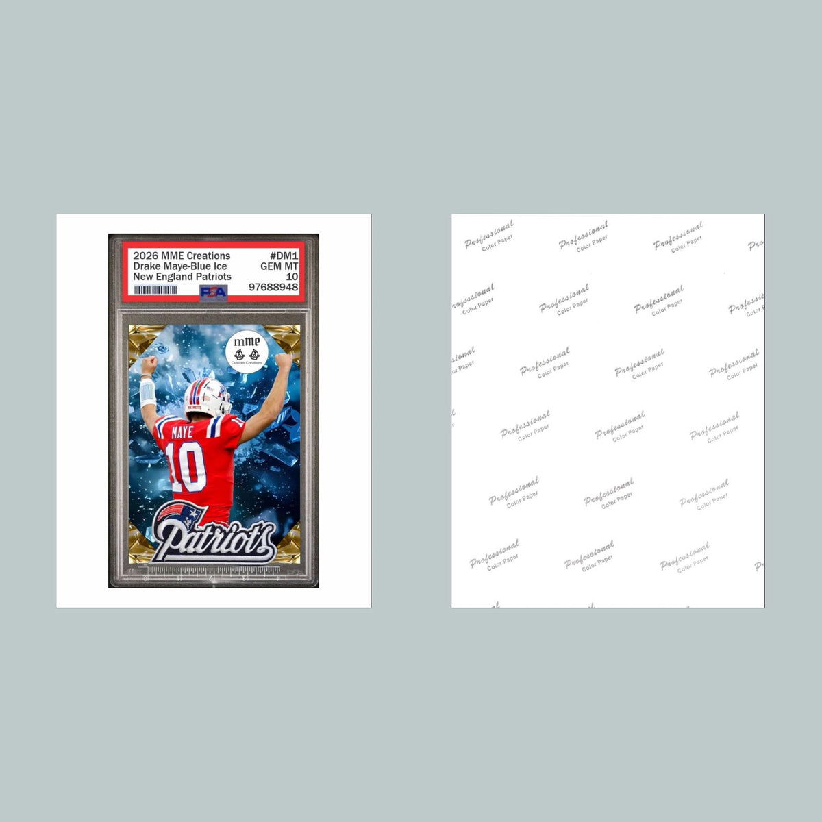 1121 P -8X10 Drake Maye 8x10 Glossy Photo - Fast-Secure Shipping FBL