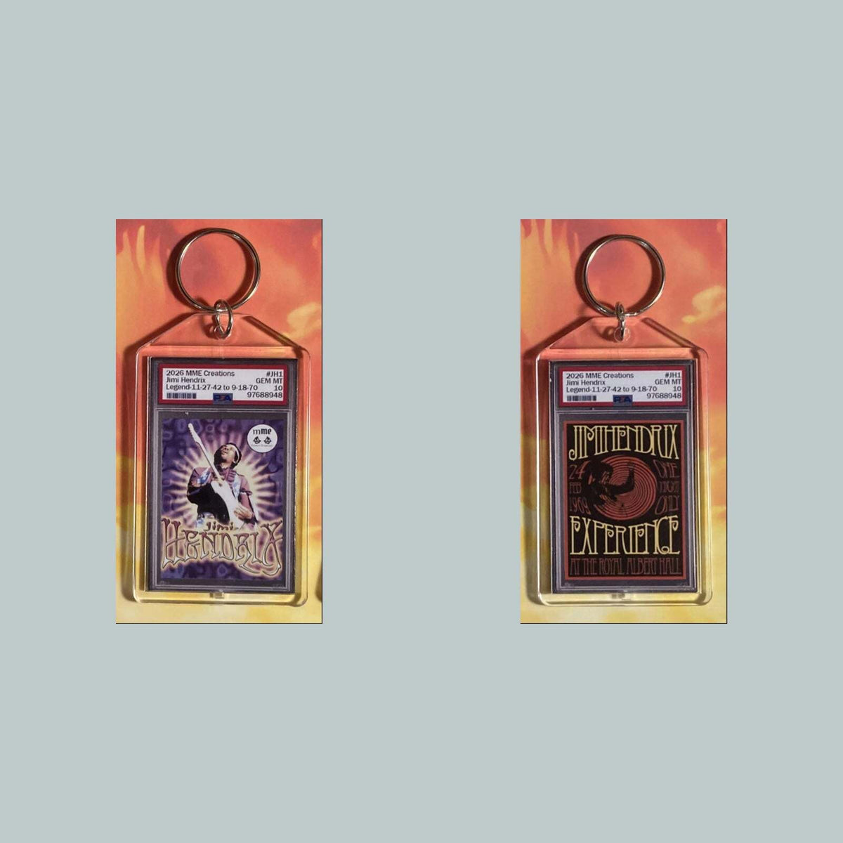 3744 Jimi Hendrix Mockup Custom Hand Made Novelty Keychain