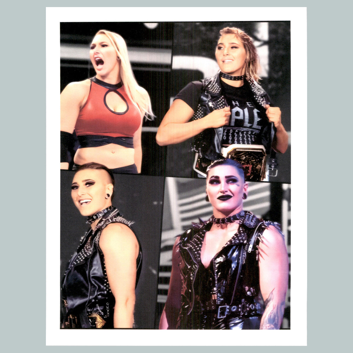 0087 P -Rhea Ripley 8X10 Four Sides Glossy Photo Fast-Secure Ship