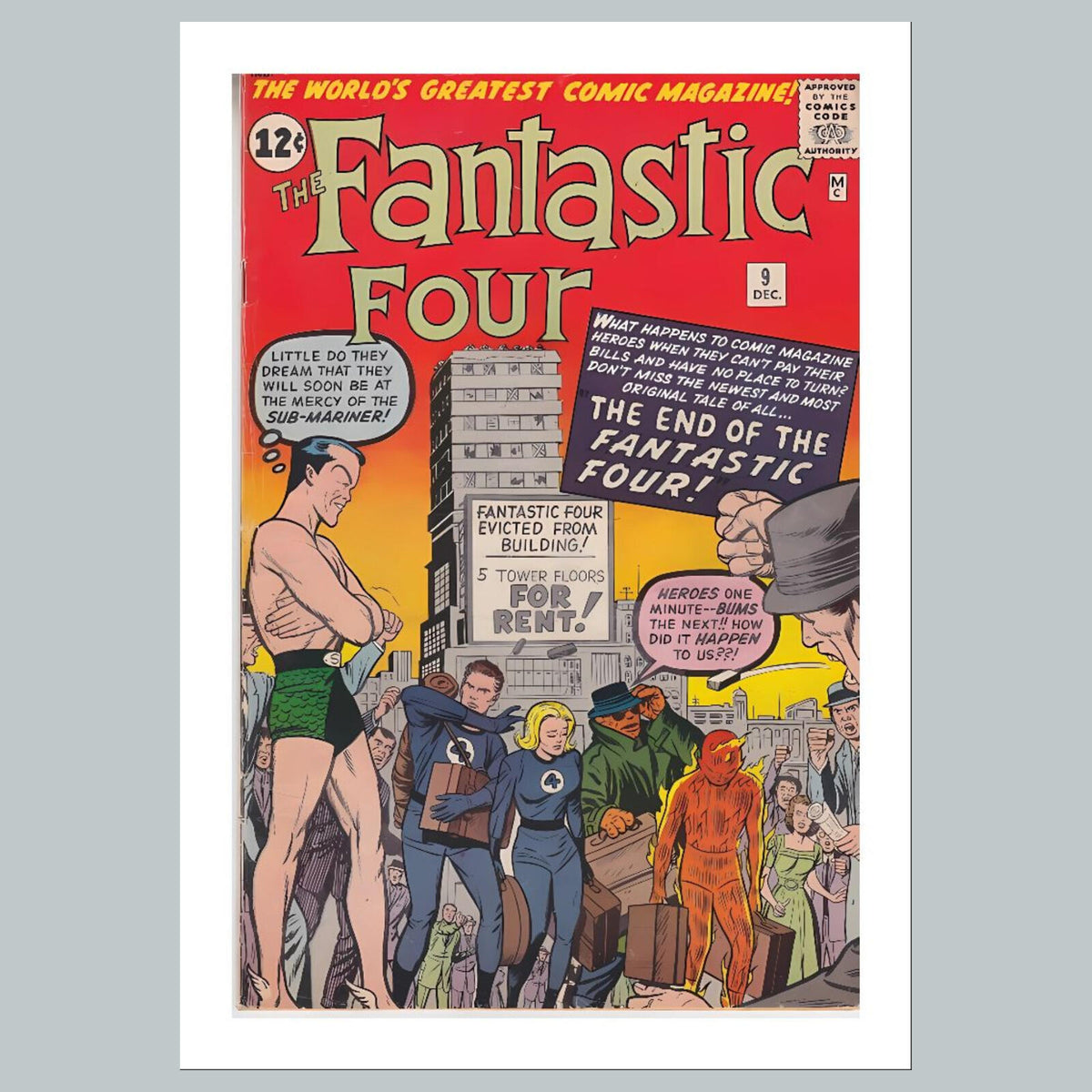 1946 Fantastic Four 8x10 Glossy Photo Comic Book Cover Fast-Secure Shipping