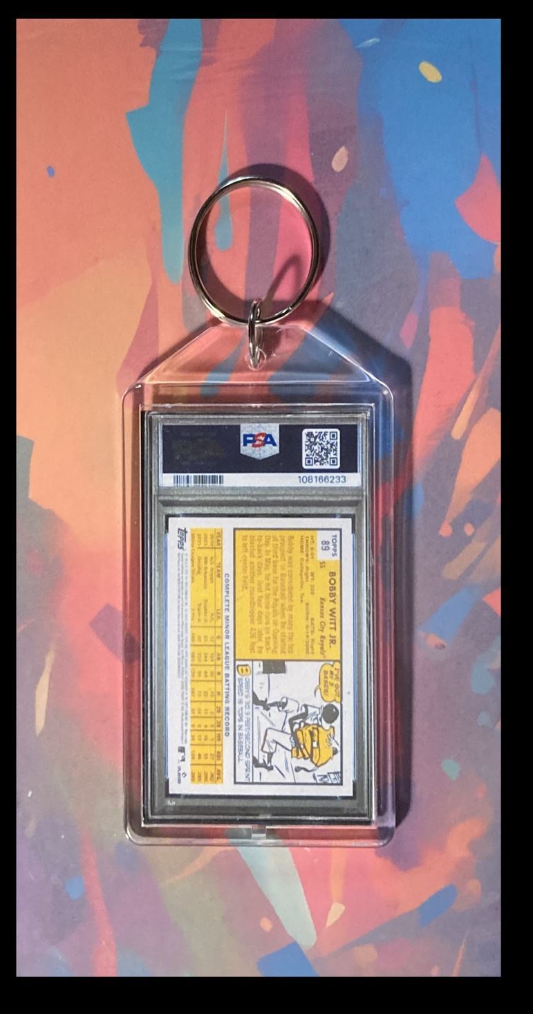 3039 Bobby Witt Jr 2022 Topps Archives Keychain - Makes A Great Gift