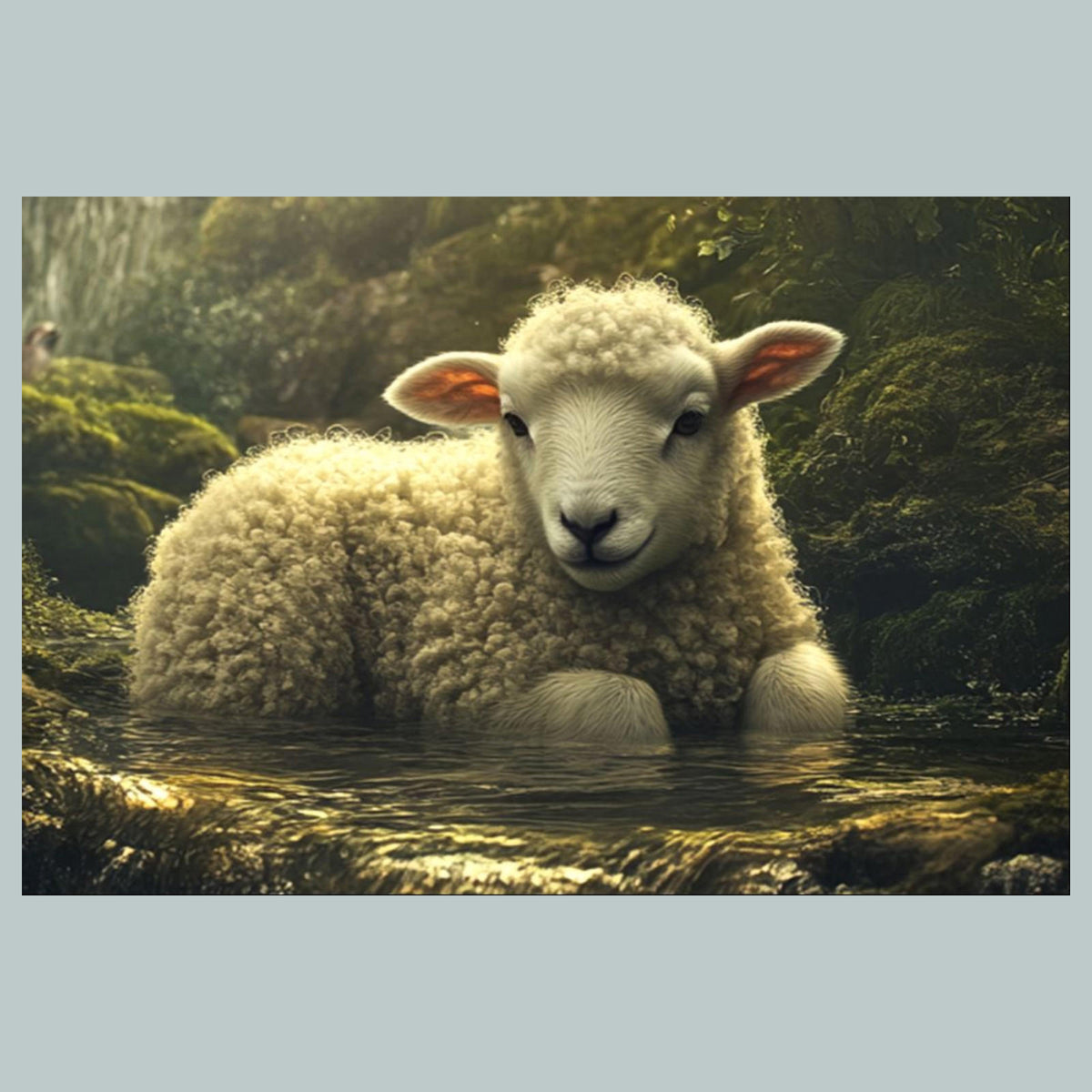 1316 Sheep in Meadow 8x10 Glossy Photo - Fast-Secure Shipping MS