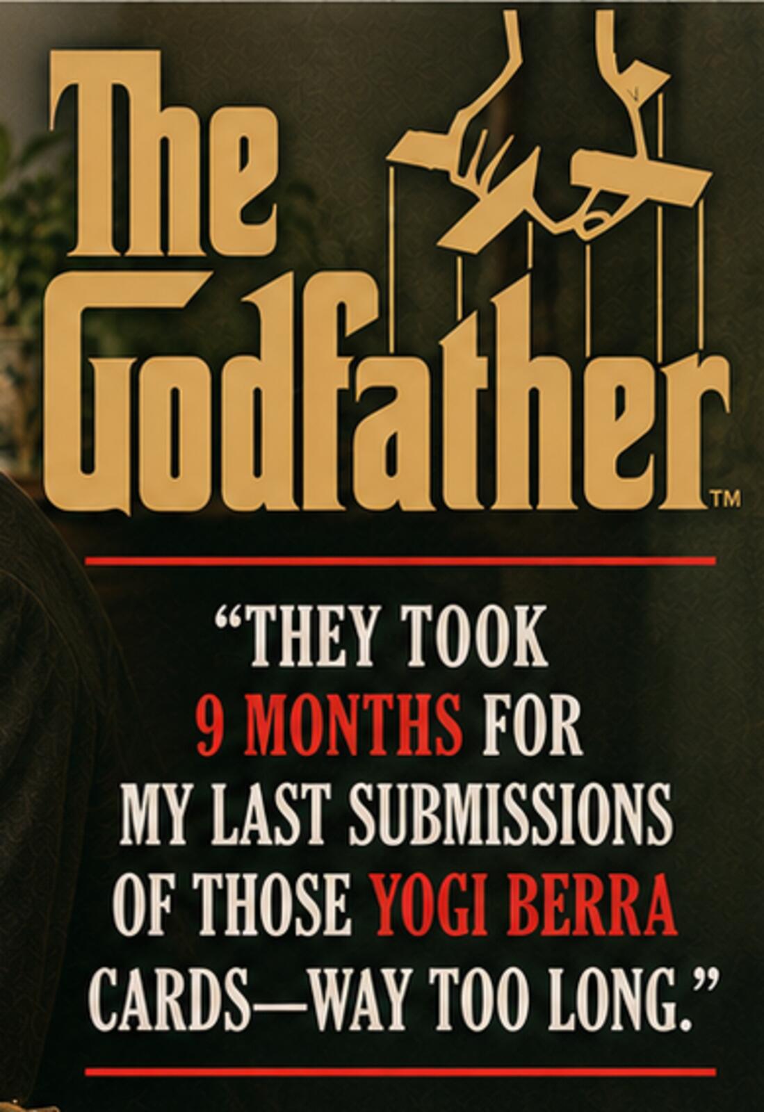 2758 The Godfather Speed Up My Submission Or Else Classic Entertain Scenes 8x10