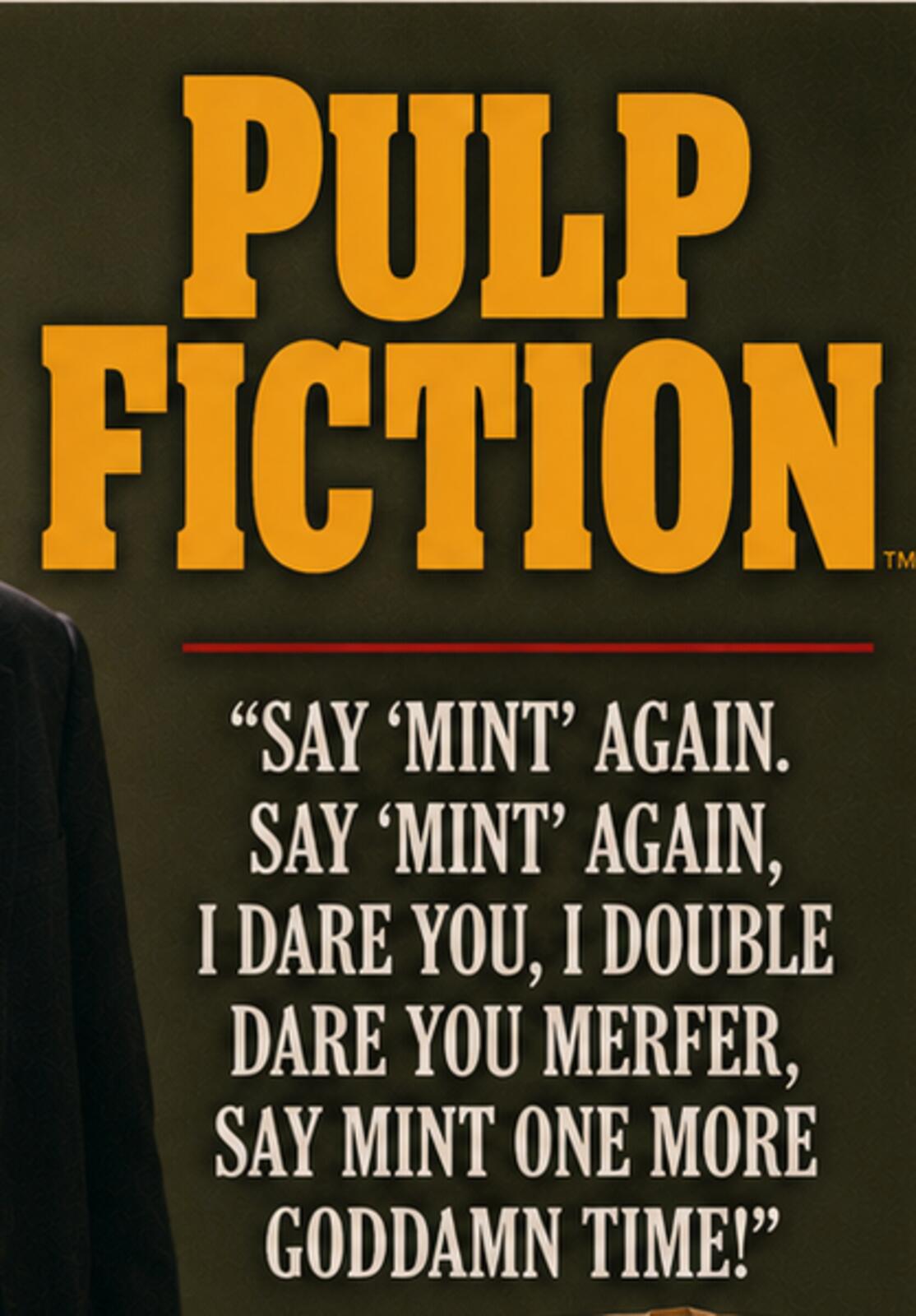 2763 Pulp Fiction "Say Mint Again" Classic Entertainment Scenes 8x10 Art Print