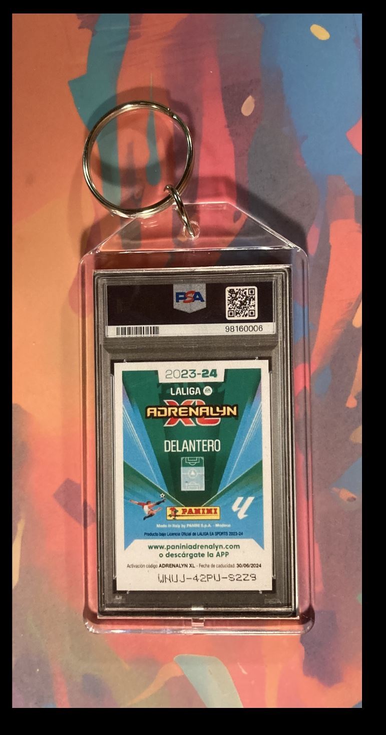 3014 Lamine Yamal 2023 Adrenalyn XL Laliga PSA Style - Custom Keychain-Gift