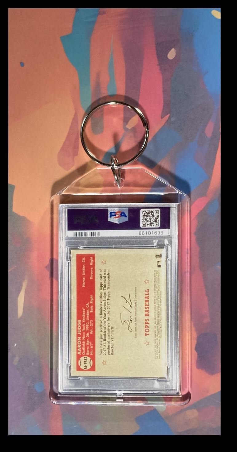 3050 Aaron Judge 2018 Topps Transcendent VIP Party Custom Keychain