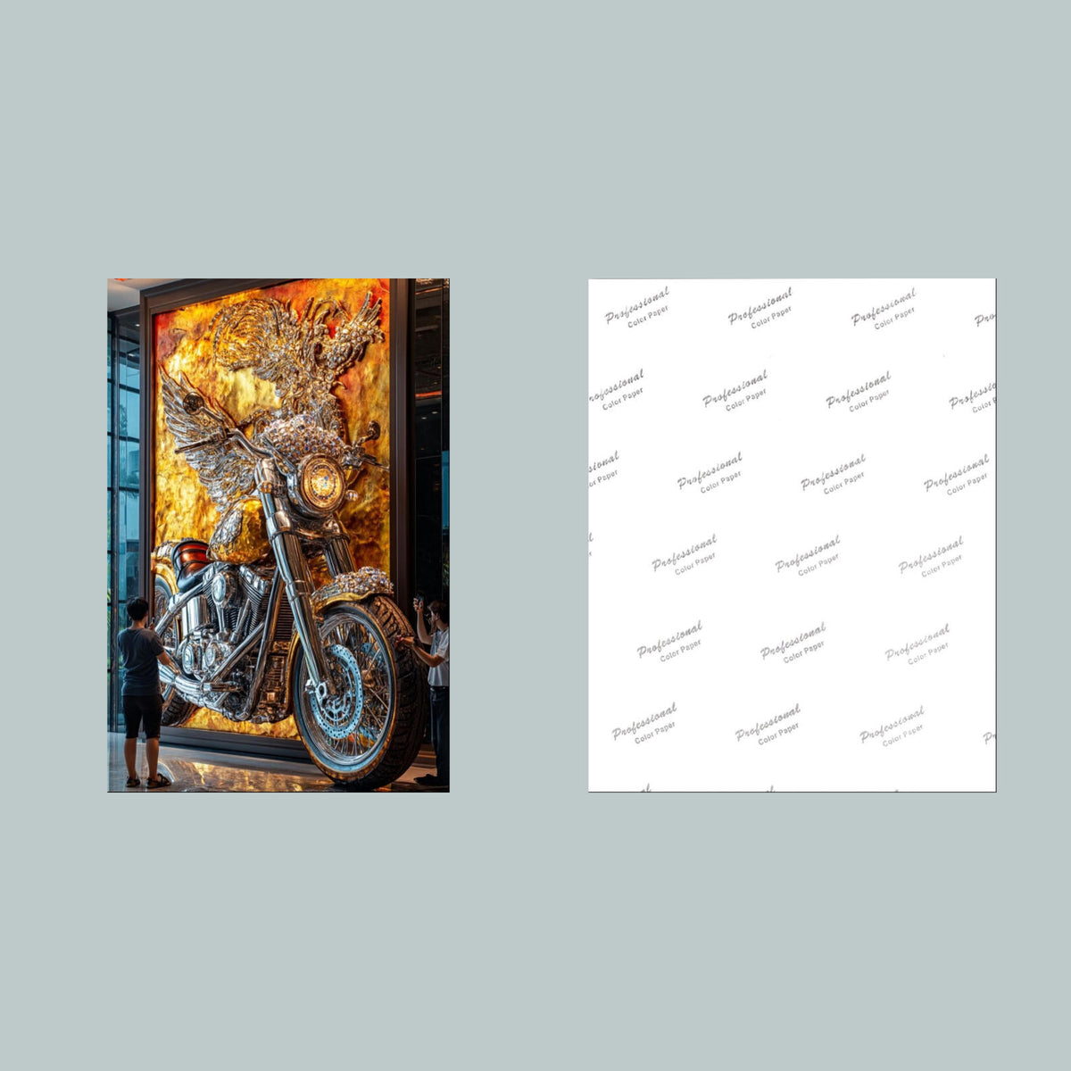 1315 Motorcycle Mural 8x10 Glossy Photo - Fast-Secure Shipping MS