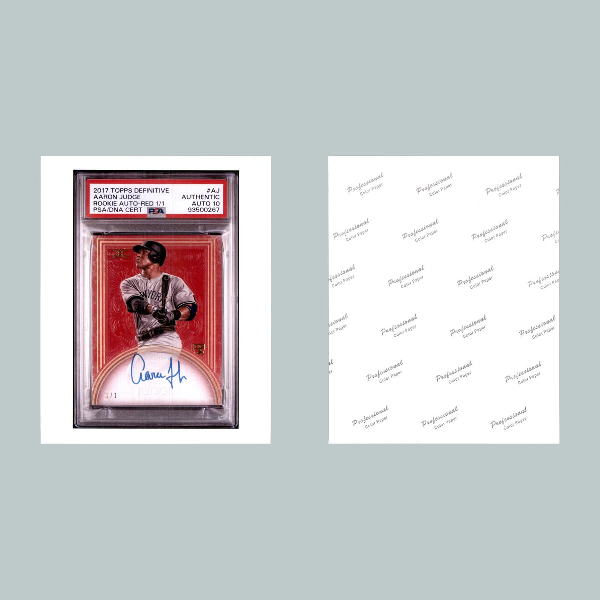 1607 8x10 Glossy Photo Aaron Judge Rookie - Fast-Secure Shipping BBL