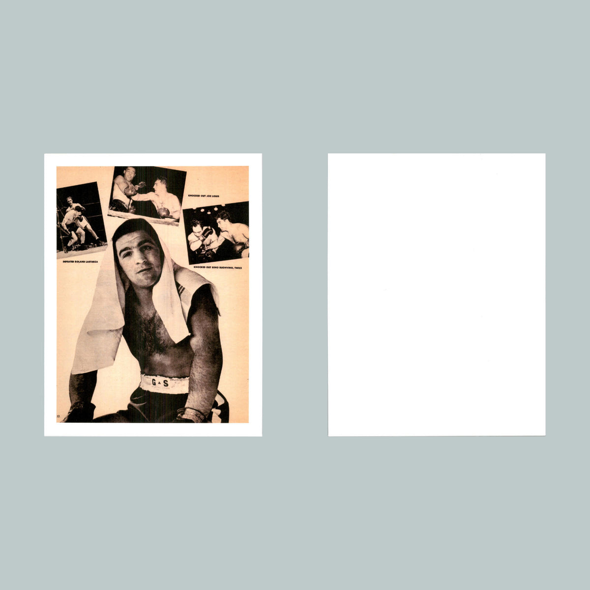 0061 P -8X10 Rocky Marciano Towel Glossy Photo Fast-Secure Shipping