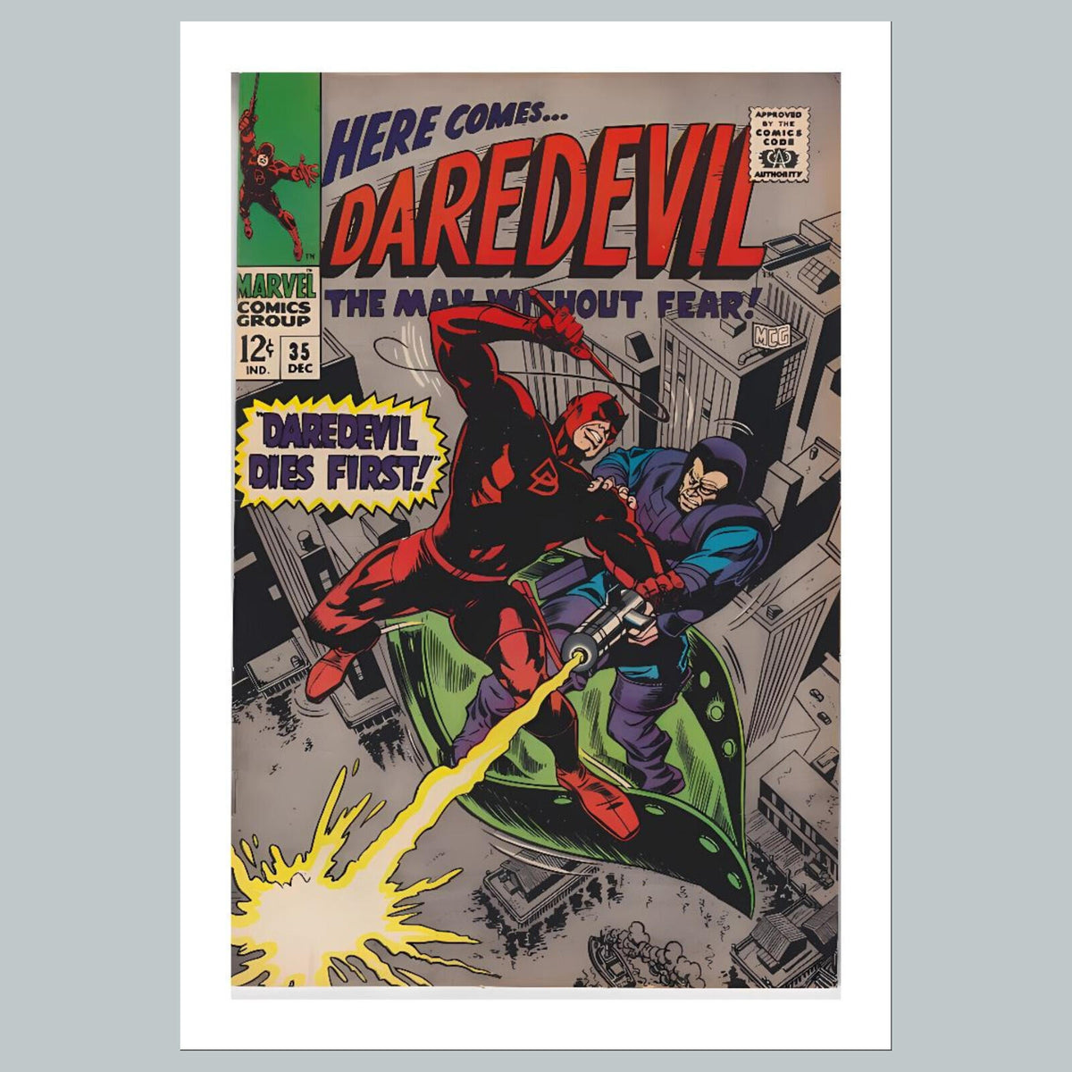 2009 Daredevil 8x10 Glossy Photo Comic Book Cover Fast-Secure Shipping
