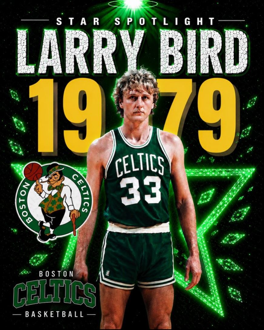 3583 Larry Bird 8X10 Alt 5 Spotlight Premium 8X10 Print