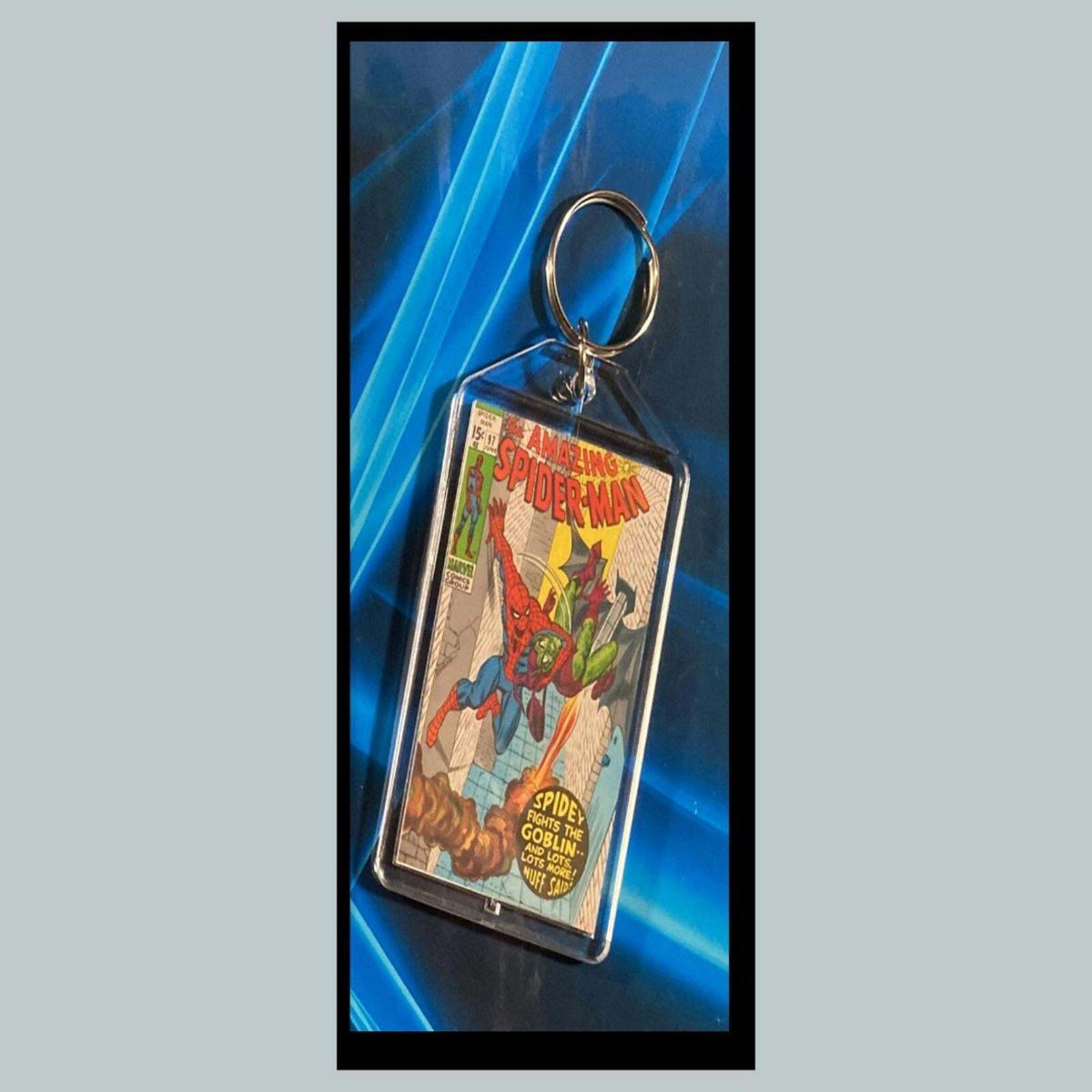 3393 Spider Man July 1973 Classic Fights Goblint Custom Novelty Keychain