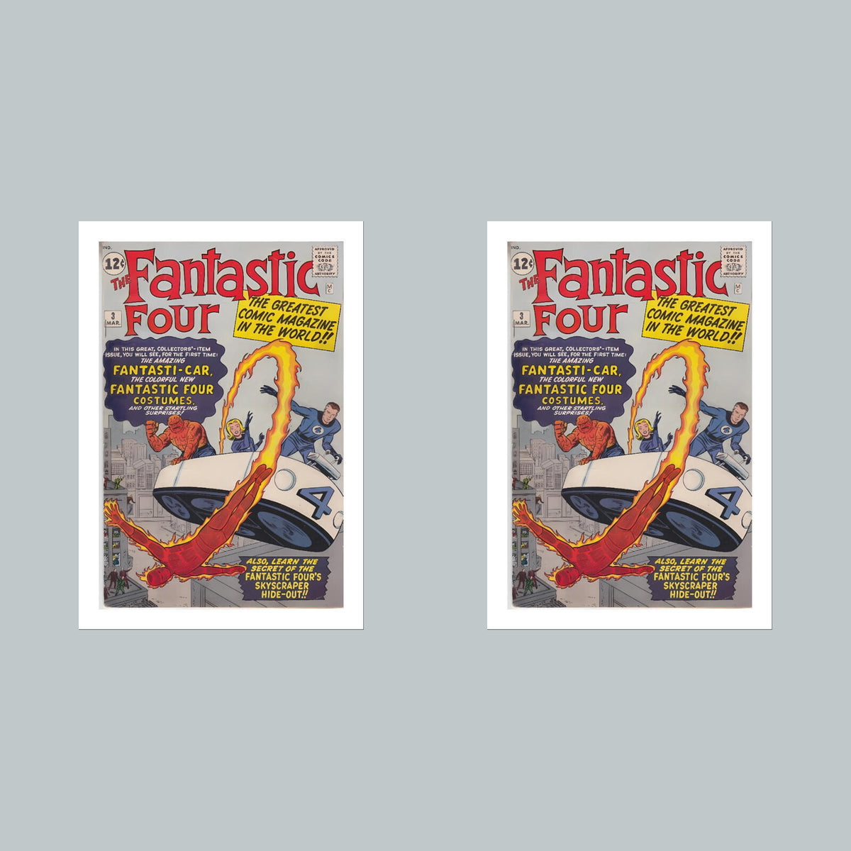 1966 Fantastic Four 8x10 Glossy Photo Comic Book Cover Fast-Secure Shipping