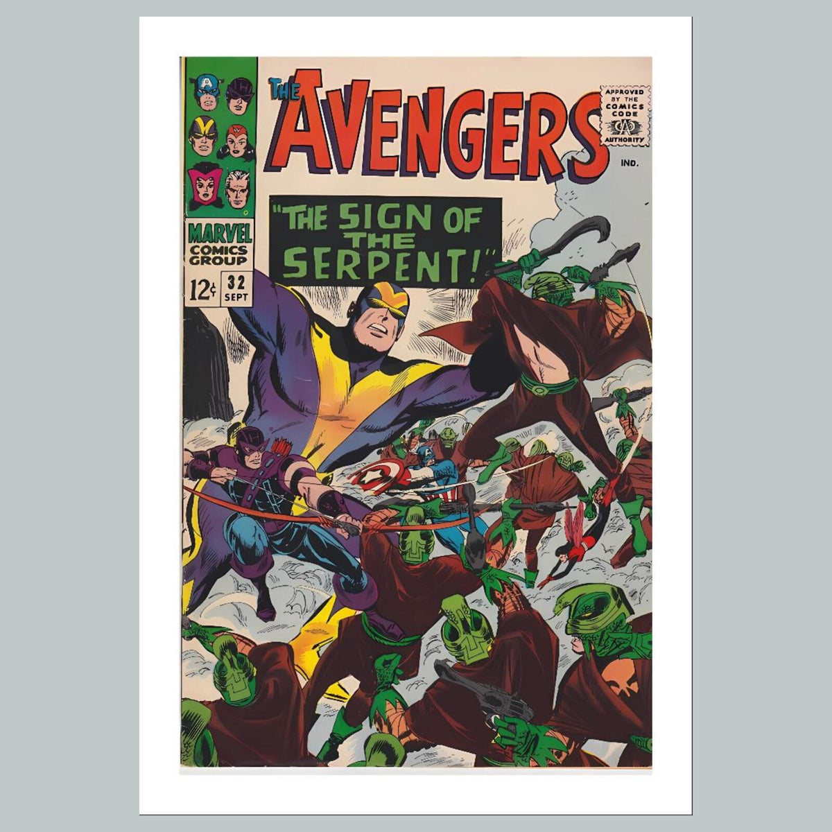 1836 The Avengers 8x10 Glossy Photo Comic Book Cover Fast-Secure Shipping