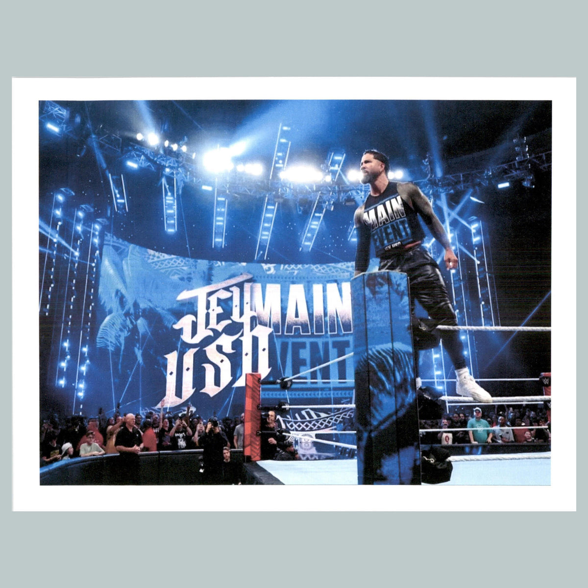 0083 P -8X10 Jey Uso Blue Lights Ring Glossy Photo Fast-Secure Ship