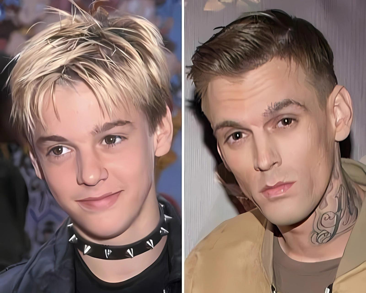 0673 P-8X10 Aaron Carter Young Old Glossy Photo Fast-Secure Ship MS