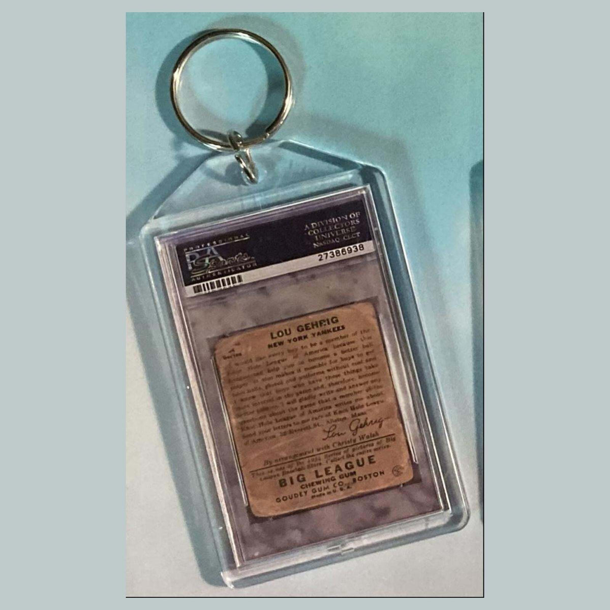 3629 Lou Gehrig 1934 Goudey Custom Hand Made Keychain