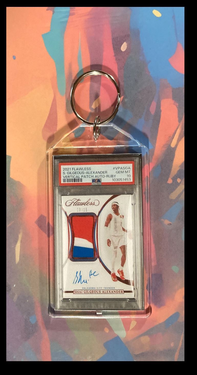 3078 Joe Burrow 2020 Panini Immaculate Rookie Patch Auto Custom Keychain