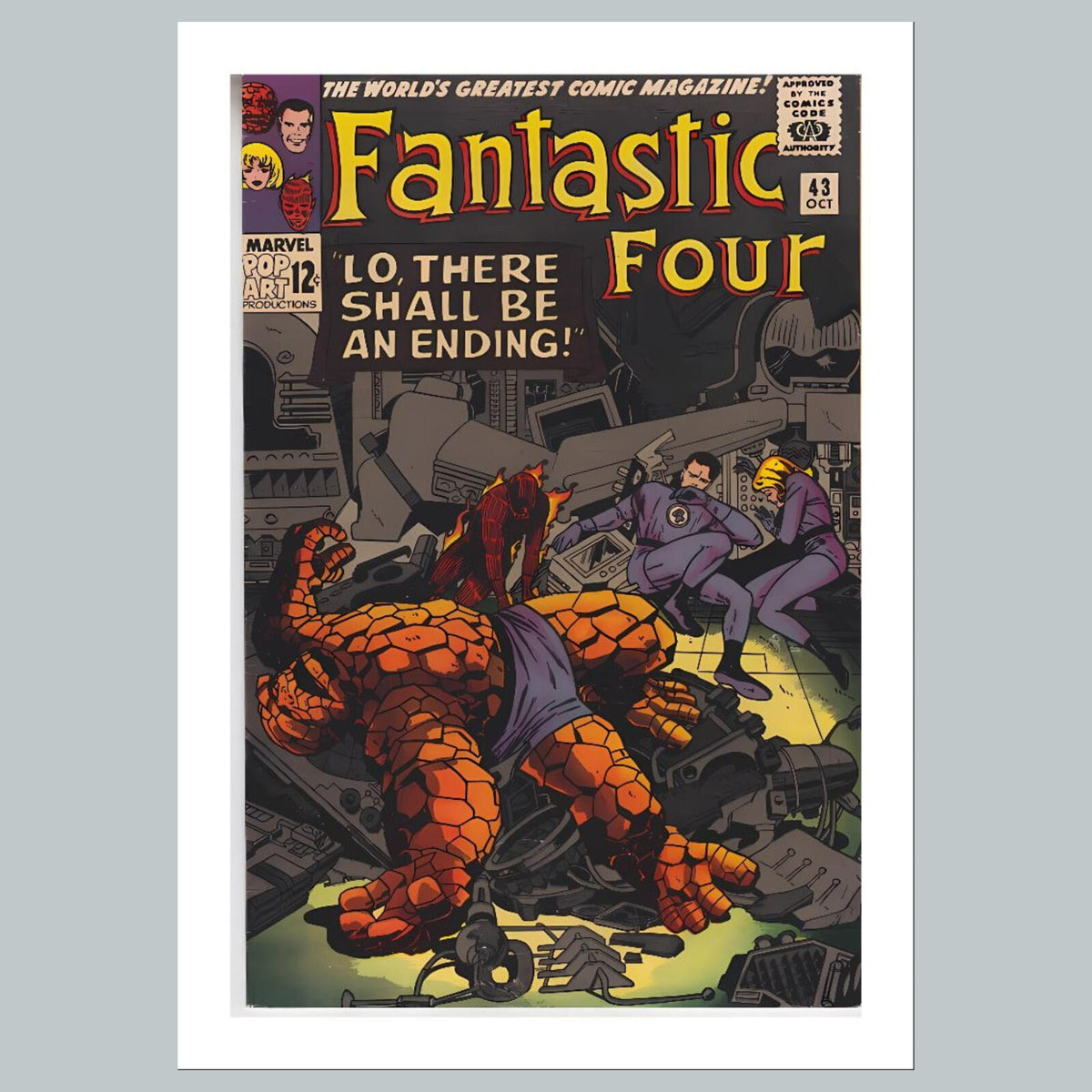 1988 Fantastic Four 8x10 Glossy Photo Comic Book Cover Fast-Secure Shipping
