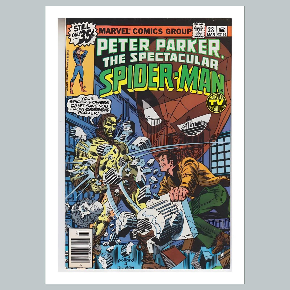 2208 Spider-Man 8x10 Glossy Photo Comic Book Cover Fast-Secure Shipping