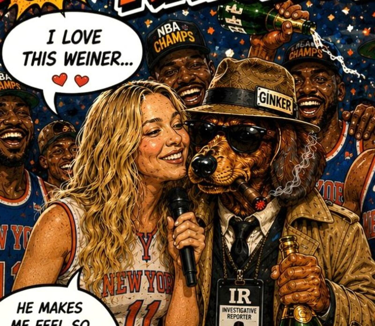 2861 Knicks-Brunson "Knock it Out" Win Big | Ginker’s Instant Reactions 8X10