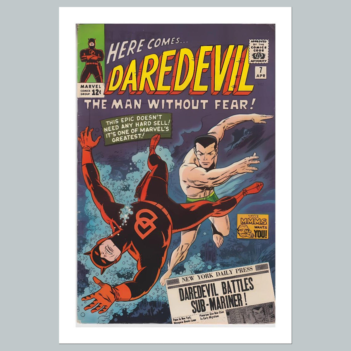 1921 Daredevil 8x10 Glossy Photo Comic Book Cover Fast-Secure Shipping