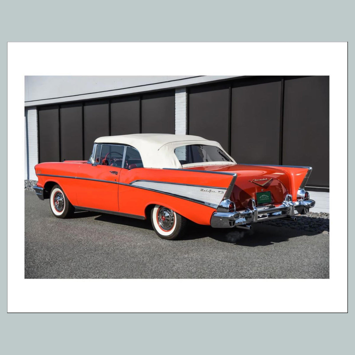 1371 1957 Chevy Red 8x10 Glossy Photo - Fast-Secure Shipping MS