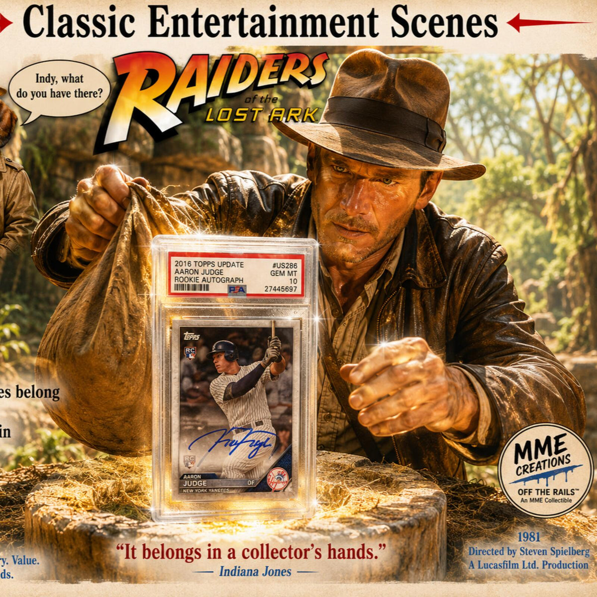 2762 Raiders Of The Lost Ark - "Some Treasures" Classic Entertain Scenes 8x10