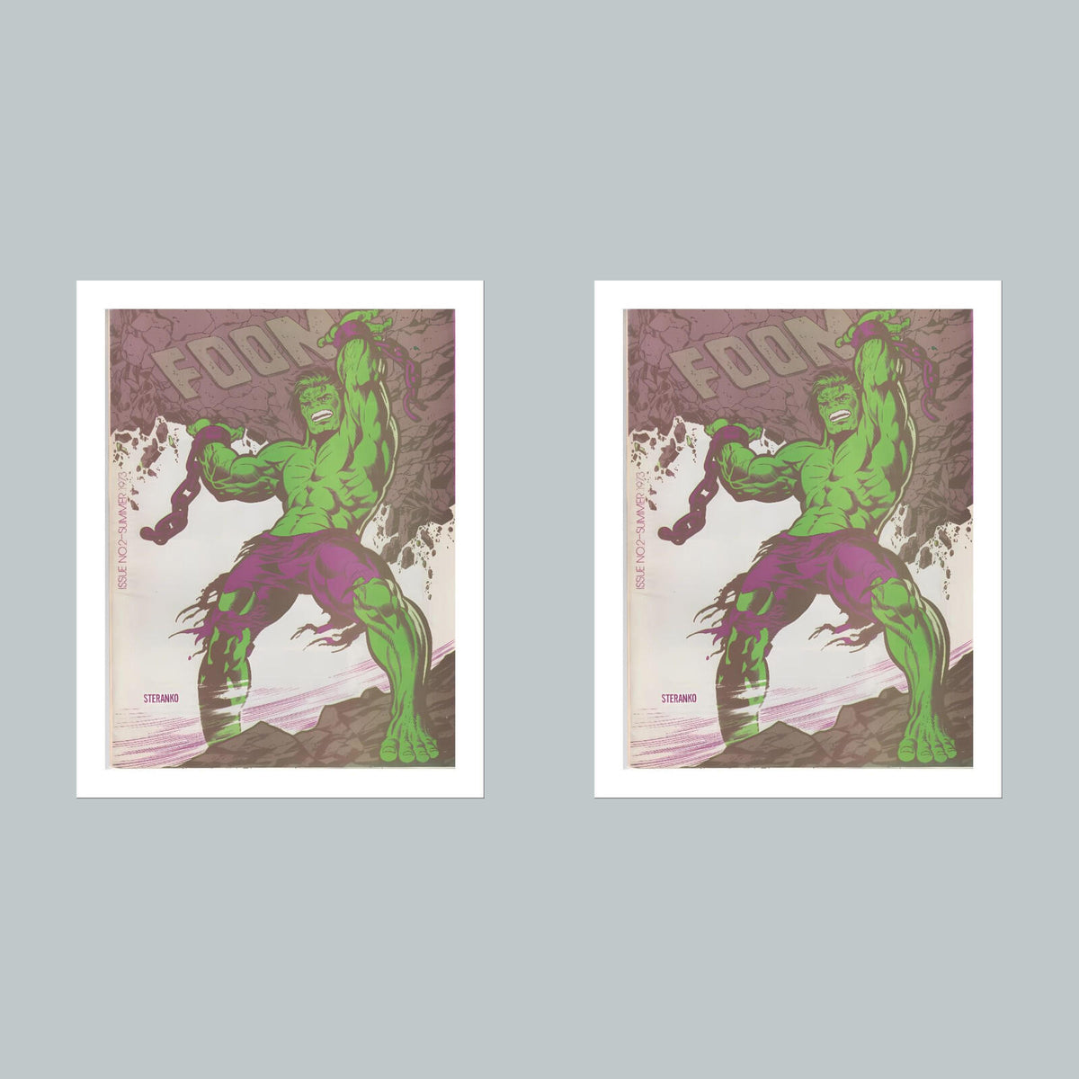 2166 Hulk 8x10 Glossy Photo Comic Book Cover Fast-Secure Shipping