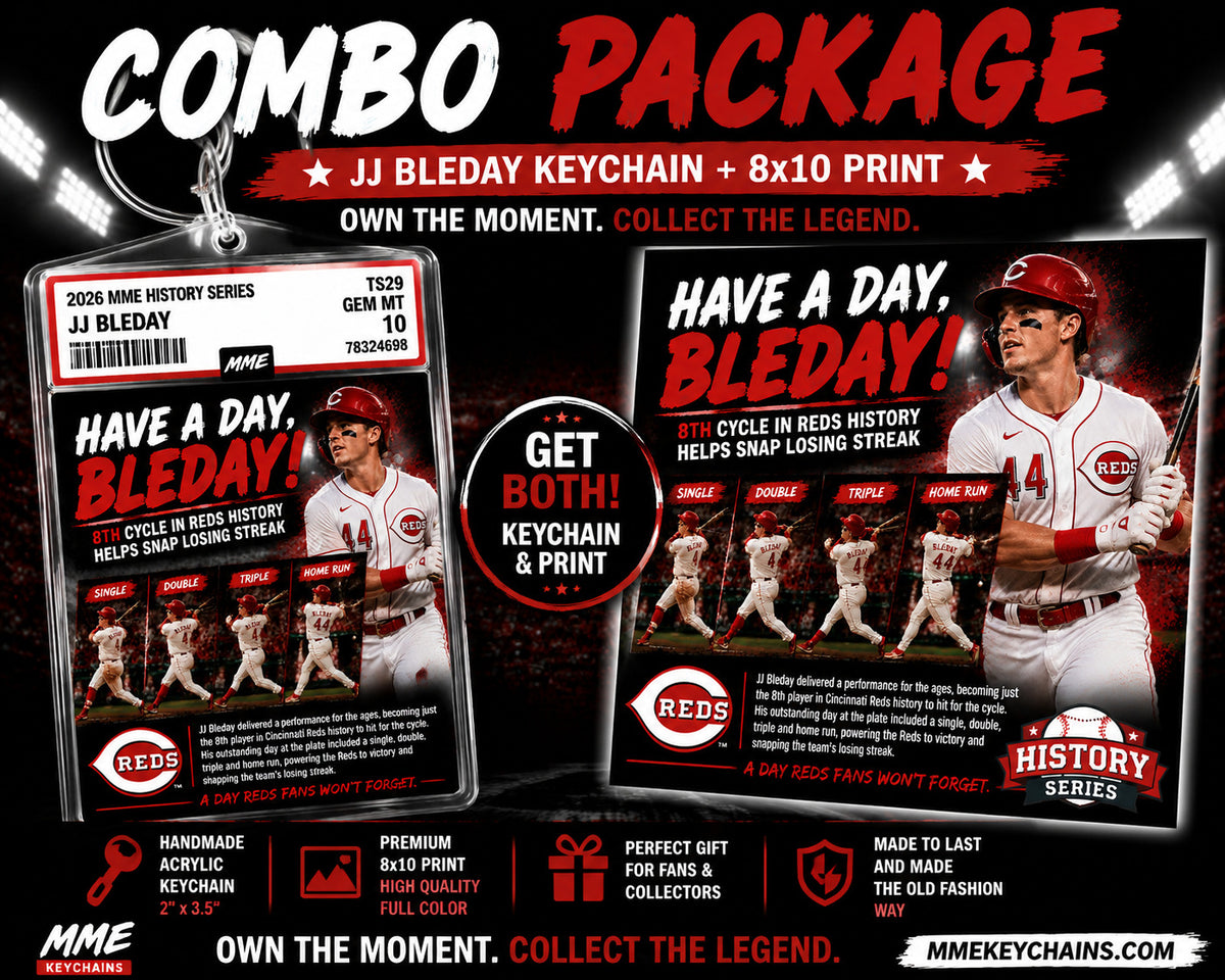 4168 JJ Bleday Combo Package - Keychain + 8x10 Print