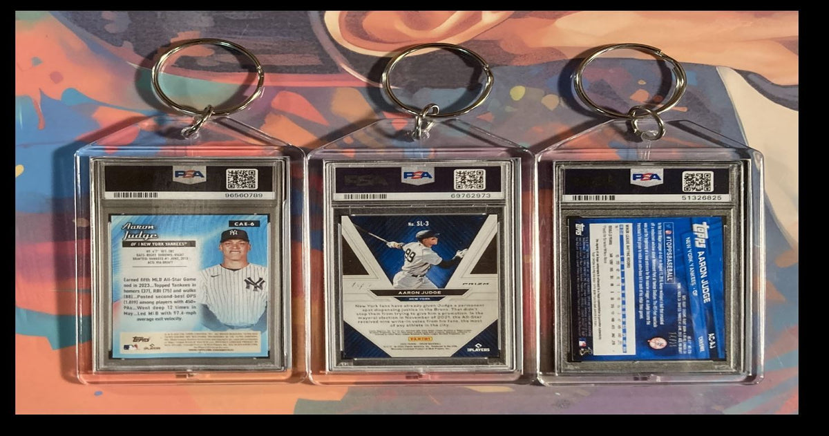 3139B Aaron Judge 3 Pack Bundle 3 Different Custom Novelty Keychains