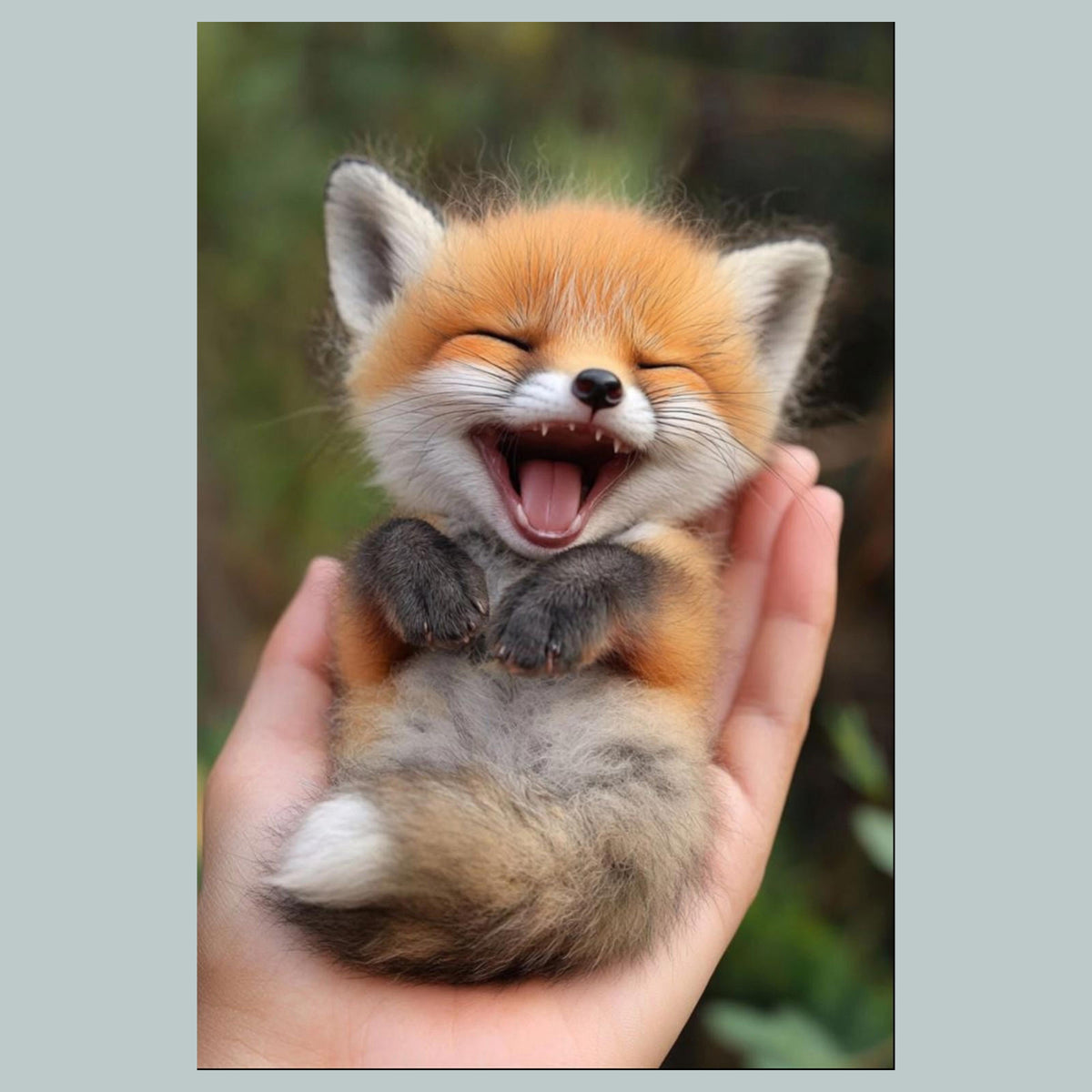 1329 Fox Mini Laughing 8x10 Glossy Photo - Fast-Secure Shipping MS