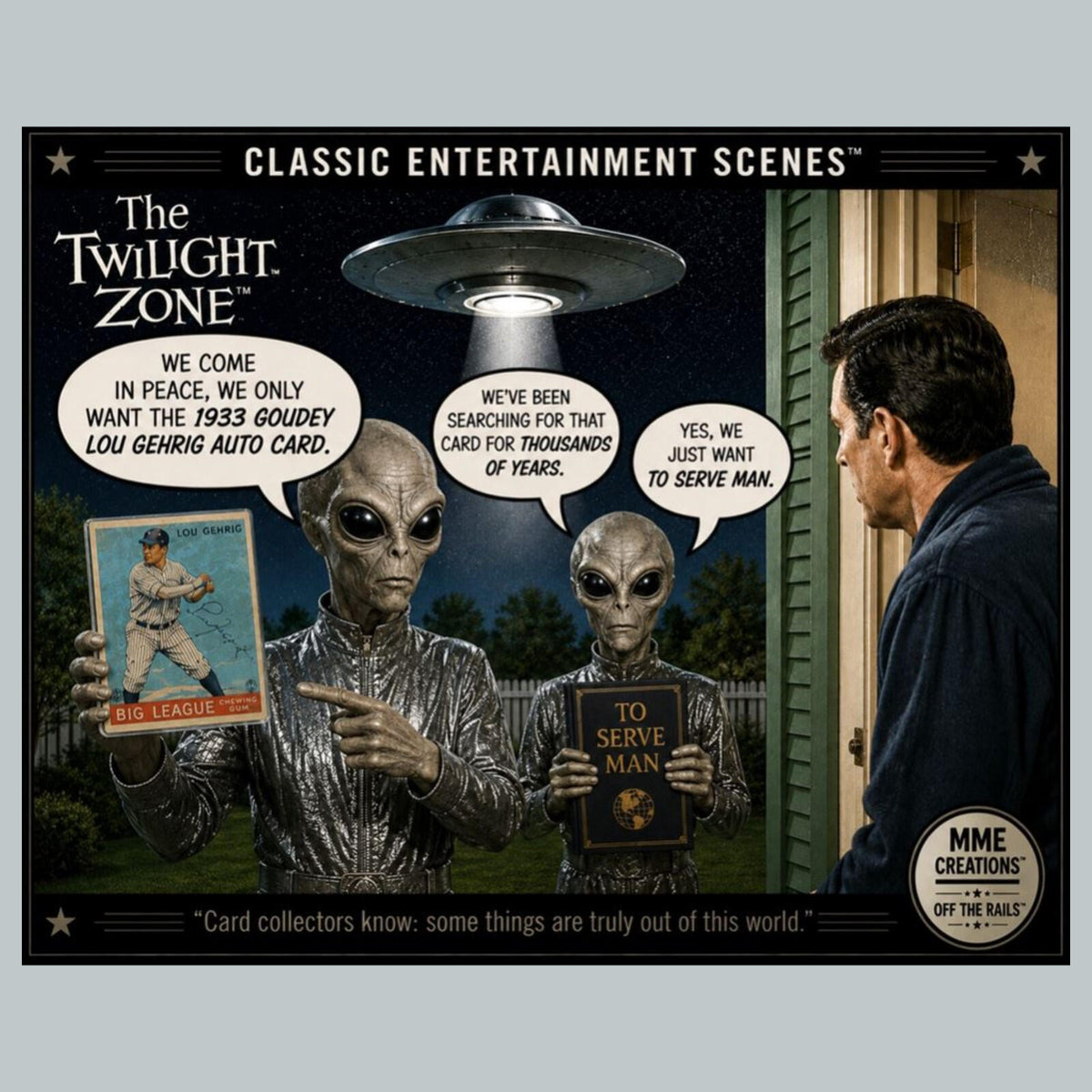 2834 The Twilight Zone – The Lou Gehrig Card |Classic Entertainment Scenes Print