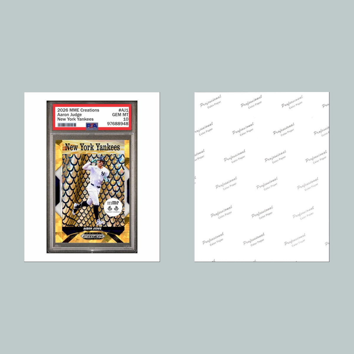 1111 P -8X10 Aaron Judge Gold Ice Mockup 8x10 Glossy Photo Fast-Secure Shipping