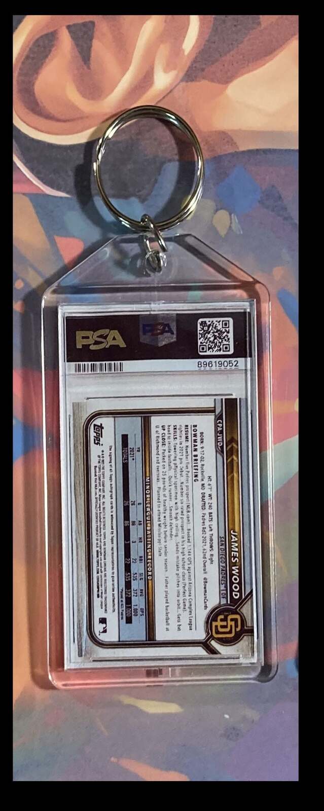 3124 James Wood 2022 Bowman Green Shimmer Auto Custom Keychain