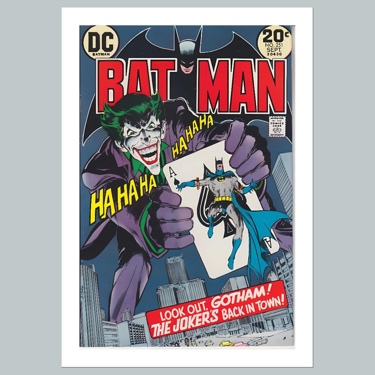 1938 Bat Man 8x10 Glossy Photo Comic Book Cover Fast-Secure Shipping