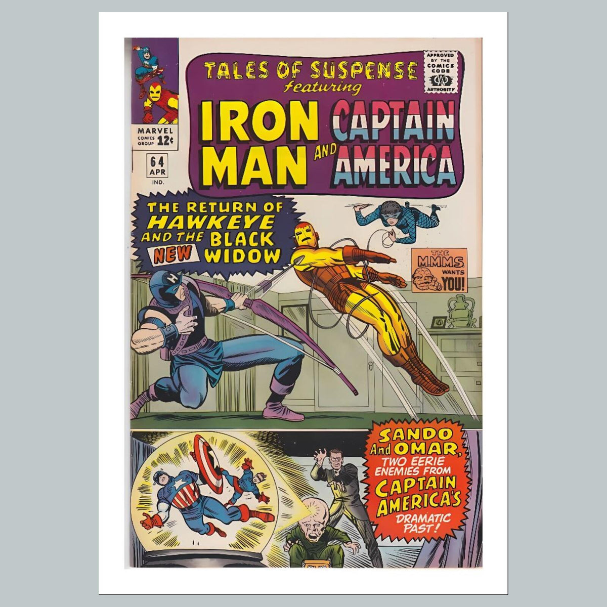 2435 Tales Of Suspense 8x10 Glossy Photo Comic Book Cover Fast-Secure Shipping