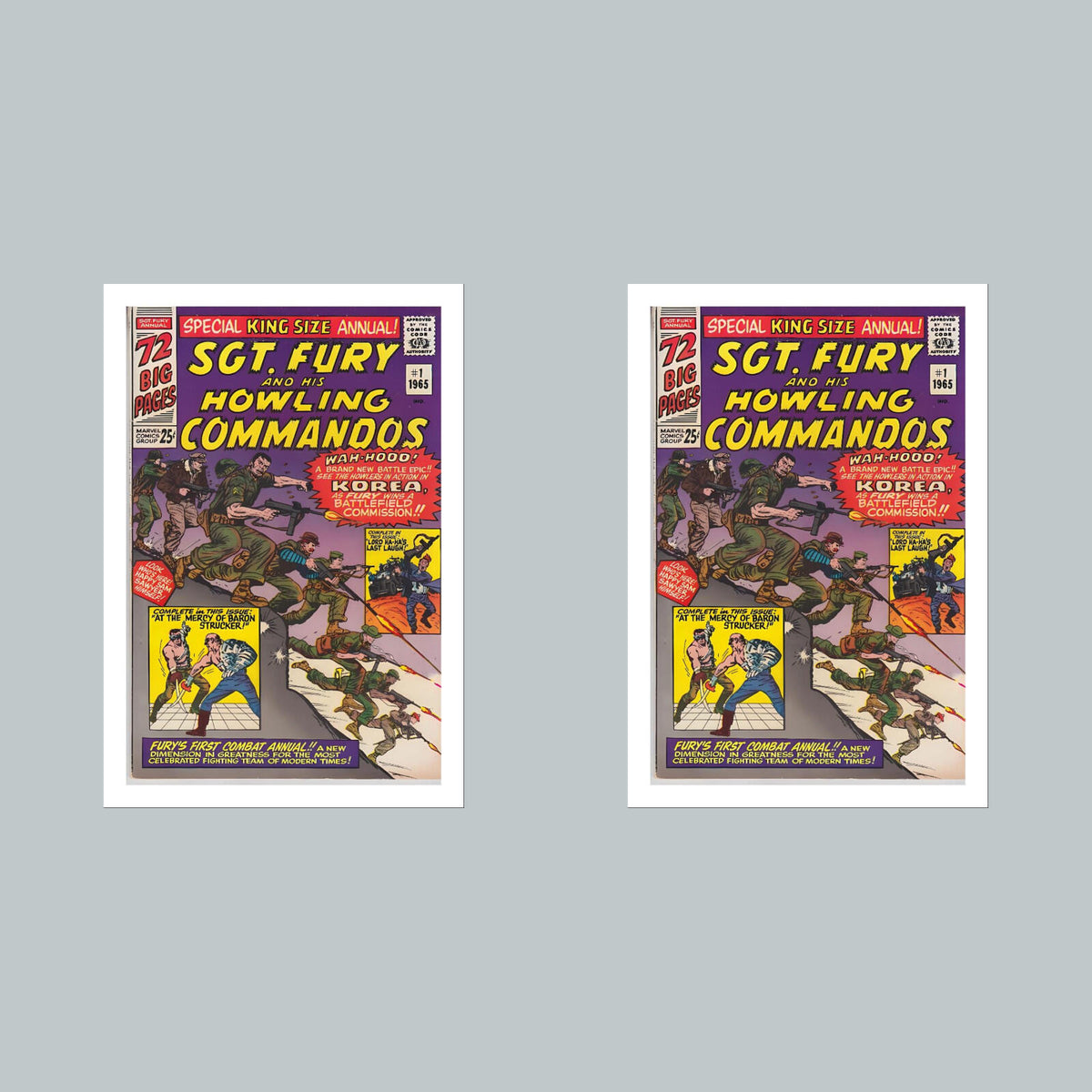 2387 Sgt Fury 8x10 Glossy Photo Comic Book Cover Fast-Secure Shipping