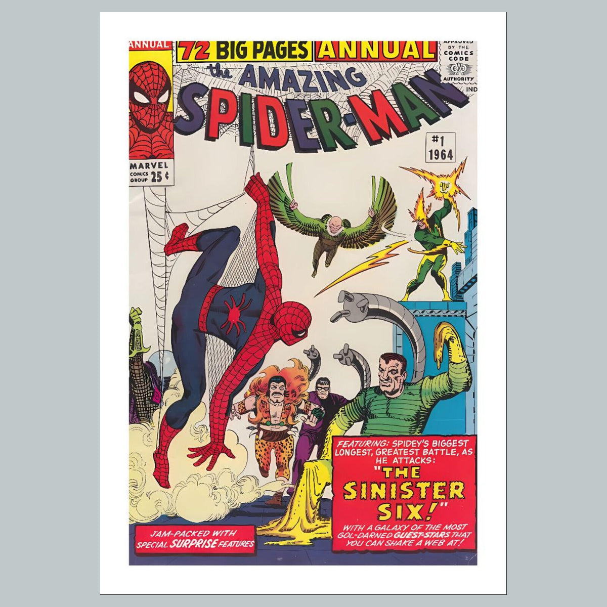 1816 Amazing Spider-Man 8x10 Glossy Photo Comic Book Cover Fast-Secure Shipping